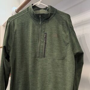 The North Face Olive Green Half-Zip Pullover